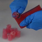 using a vegetable peeler to make a soap curl
