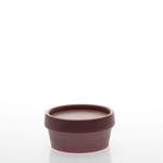 2.5 oz Dusty Rose Tapered Wall Pot Jars and Lids