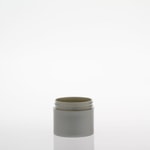 2oz Pearl Silver Cylinder Double Wall Plastic Jars