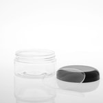 8 Ounce Low Profile Ultra Clear Plastic Jars (DISC)