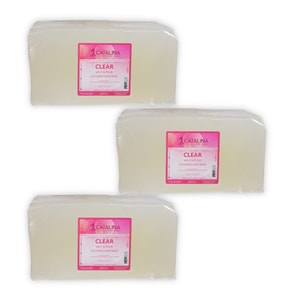 Clear Melt & Pour Glycerin Soap Base | 3 Pack 20lb Blocks