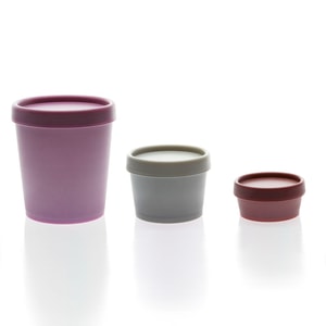 Tapered Wall Pot Jars and Caps
