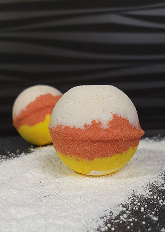Candy Corn Bath Bombs