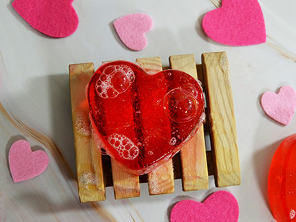 cherry jelly soap