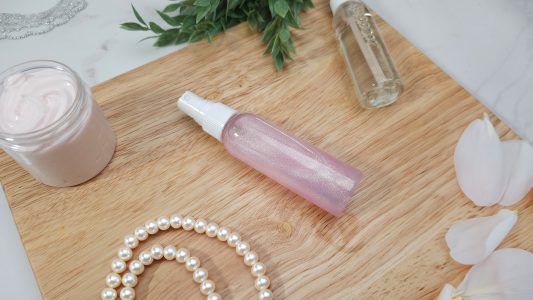 Coquette Aesthetic - Shimmer Body Spray Cover