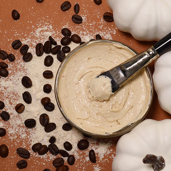 Face mask with oat meal and coffee