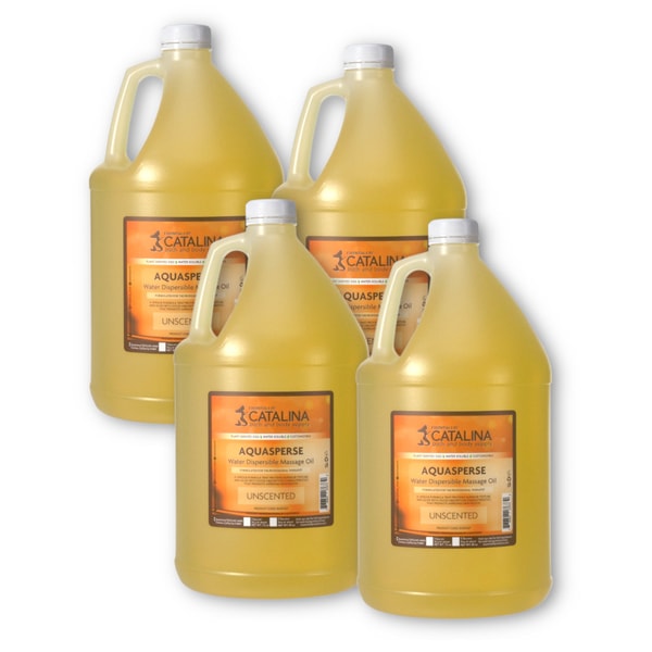 Aquasperse Massage Oil Base | 4 Pack 7.5lb Gallons