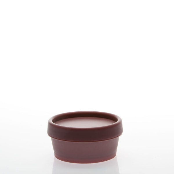 2.5 oz Dusty Rose Tapered Wall Pot Jars and Lids