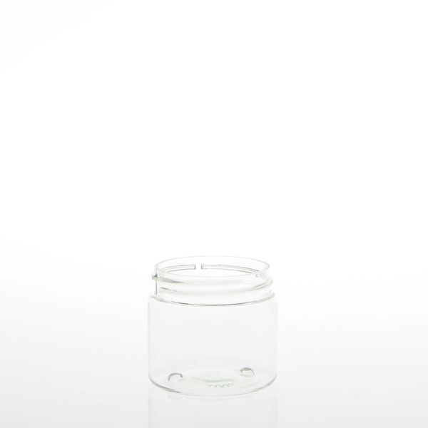 2 oz Ultra Clear Cylinder Plastic Jars (Disc)