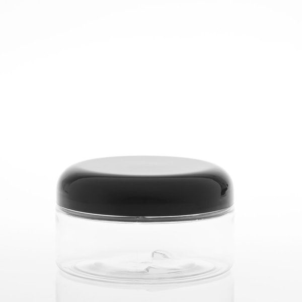8 Ounce Low Profile Ultra Clear Plastic Jars (DISC)