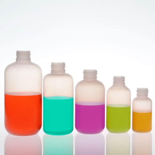 Natural Boston LDPE Squeezable Plastic Bottles