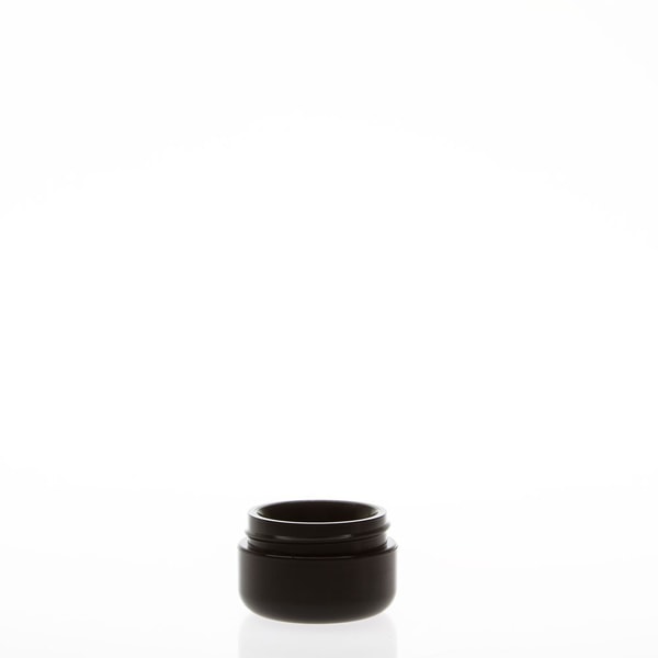 0.5oz Black Dome Double Wall Plastic Jars