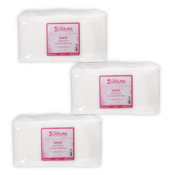 White Melt & Pour Glycerin Soap Base | 3 Pack 20lb Blocks