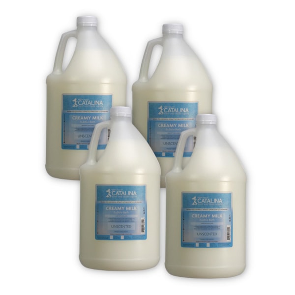 Creamy Milk Bubble Bath Base | 4 Pack 8lb Gallons
