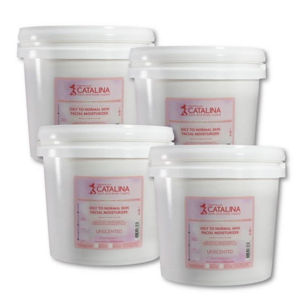 Facial Moisturizer Base - Oily to Normal Skin | 4 Pack 8lb Gallons