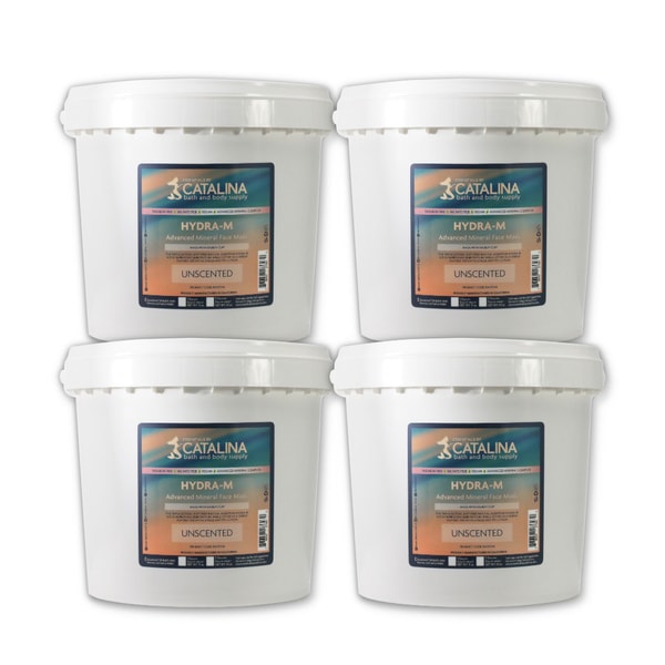 Hydra-M Advanced Mineral Face Mask Base | 4 Pack 9lb Gallons