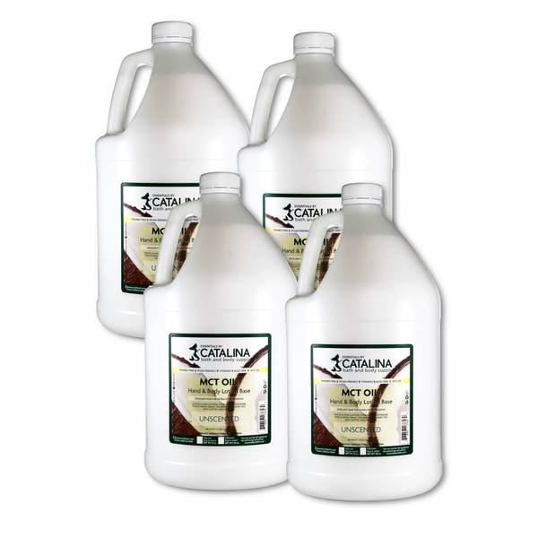 Moisturizing MCT Oil Hand & Body Lotion | 4 Pack 8lb Gallons