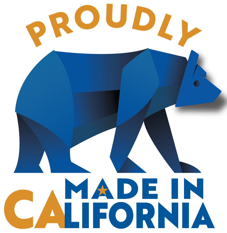 Proudly Made in California — official program badge