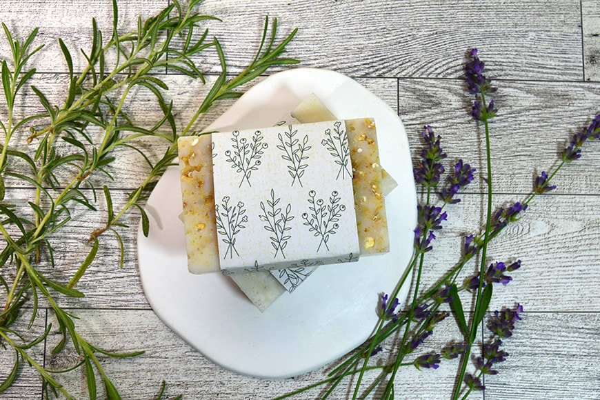 farm to label soap dish of soap with oatmeal soap 